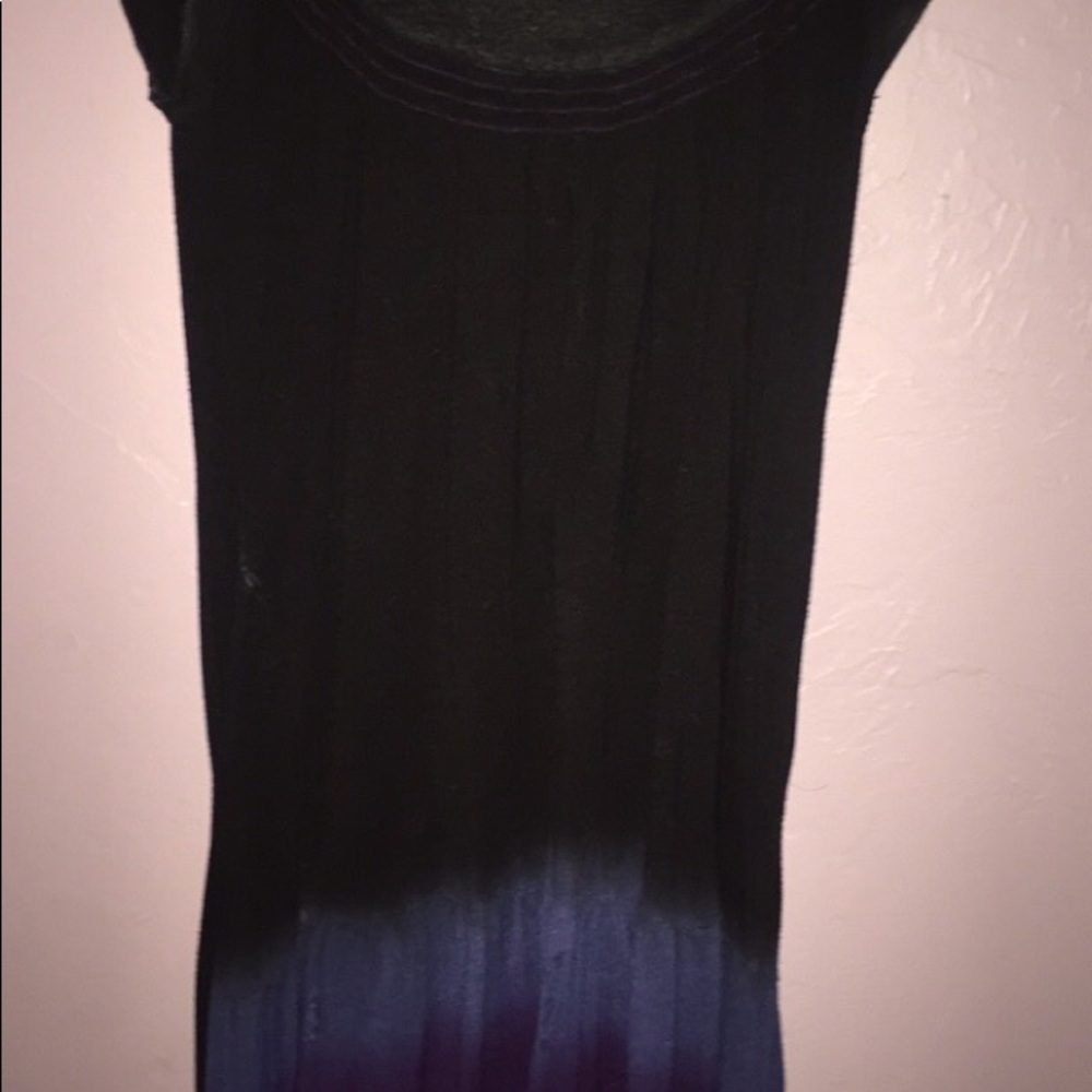 Black/blue and purple ombré